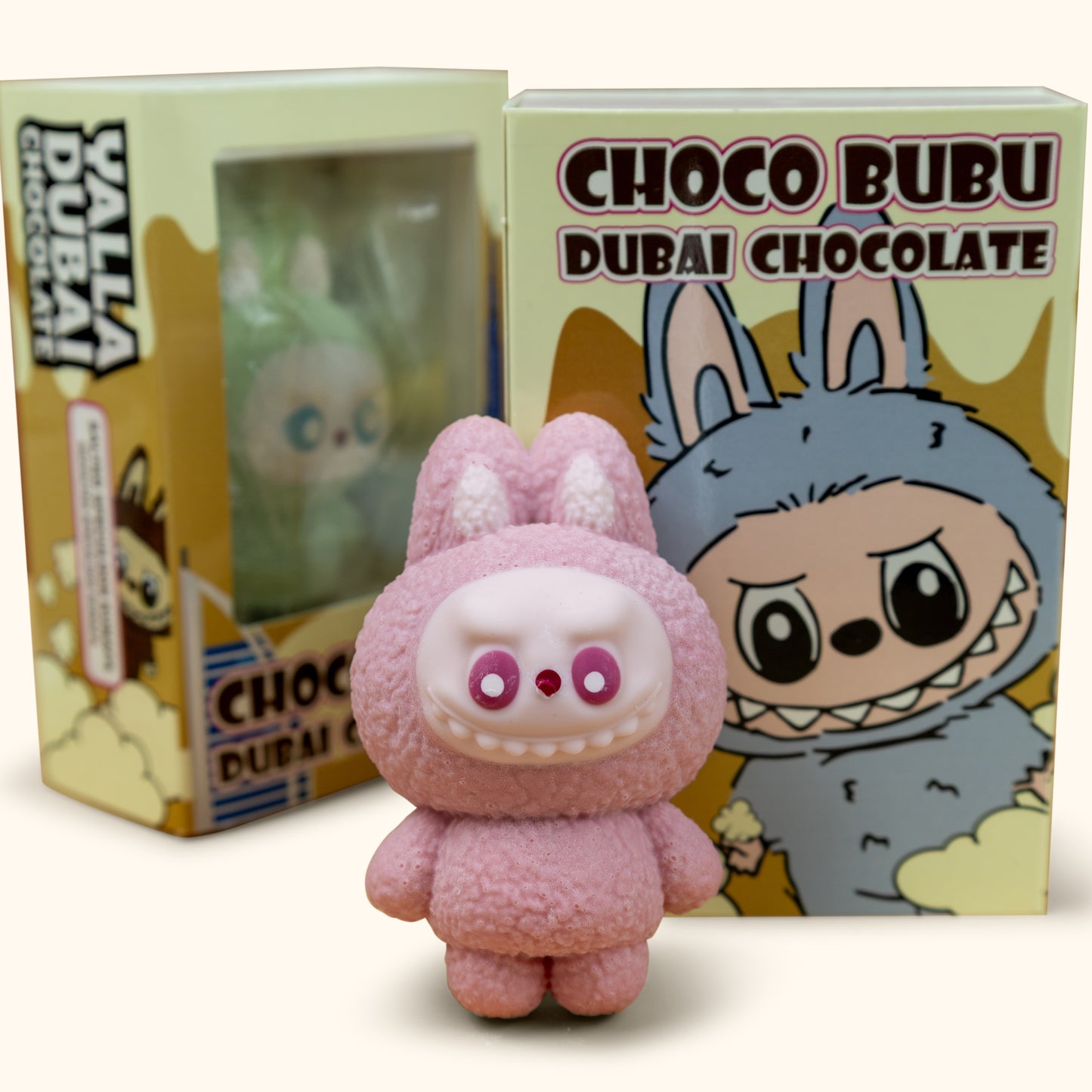 Choco Labubu - Lotus Dubai Chocolate - White Chocolate - Pink