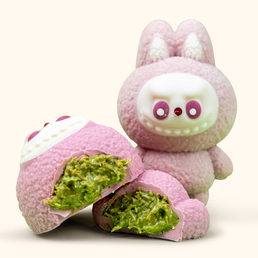 Choco Labubu - Viral Dubai Chocolate - White Chocolate - Pink