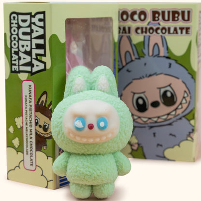 Choco Labubu - Viral Dubai Chocolate - White Chocolate - Green